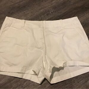 Women's White Classic Stretch Shorts